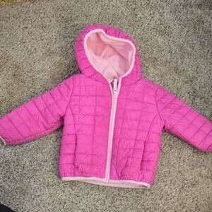 Cat & Jack Fuchsia Quilted Hooded Jacket